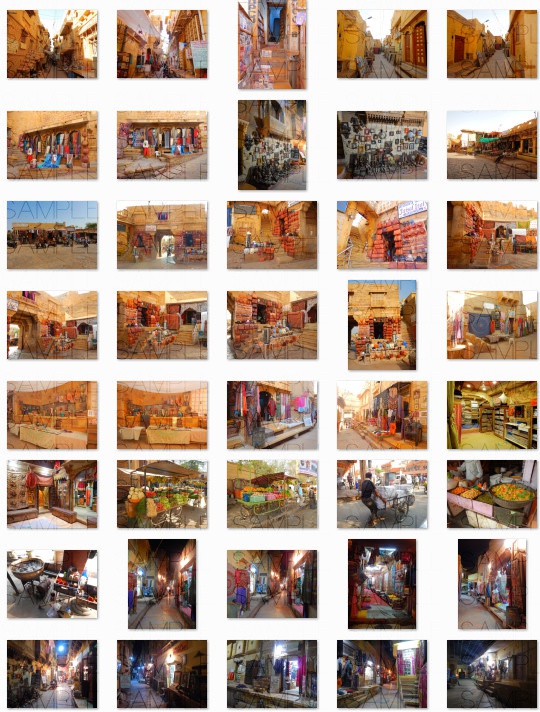 インド砂漠都市:写真素材集セット