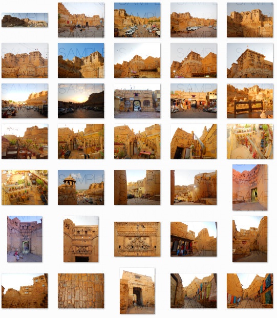 インド砂漠都市:写真素材集セット