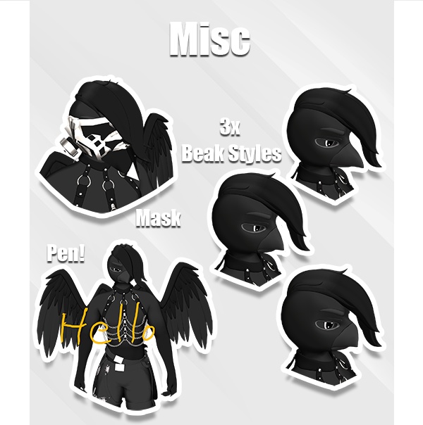 Zouh • e-Bird • VRChat Avatar • PC/Club/Quest