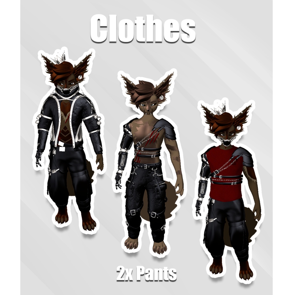 Zenith • Feline Hybrid • VRChat Male Avatar • PC/Club/Quest