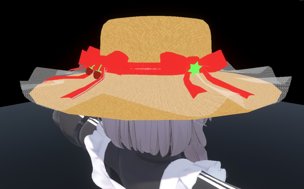 【PhysBone対応】夏っぽい帽子 【VRCHAT向け】