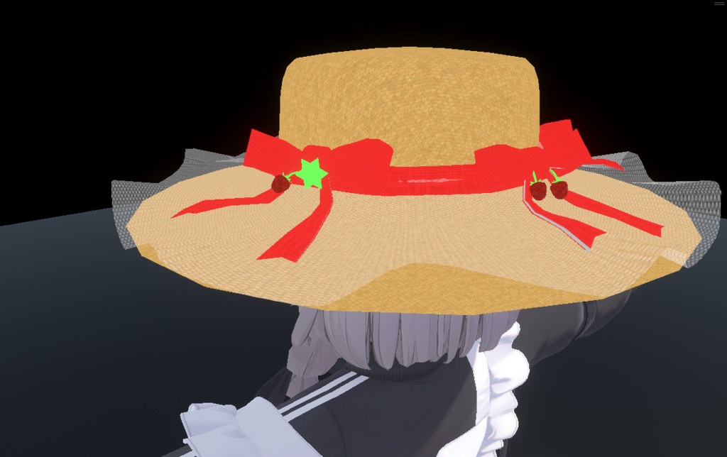【PhysBone対応】夏っぽい帽子 【VRCHAT向け】