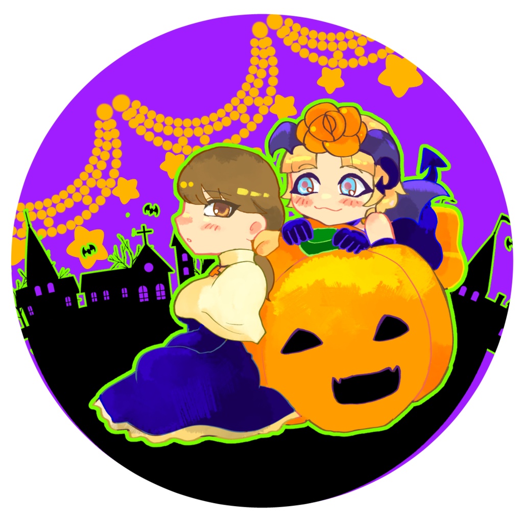 ピナネエハロウィン缶バッチ