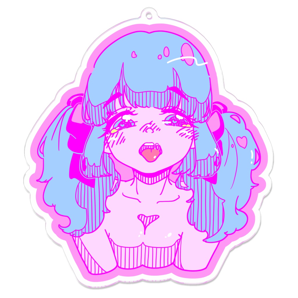 らぶ。アクリルキーホルダー ツインテールちゃん