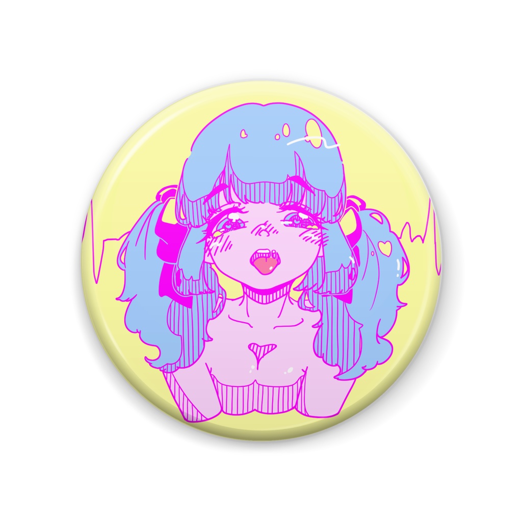 らぶ。缶バッジ ツインテールちゃん
