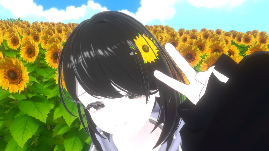 向日葵(ヘアピン)