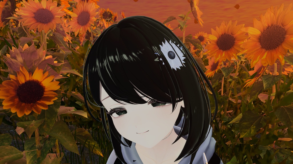 向日葵(ヘアピン)