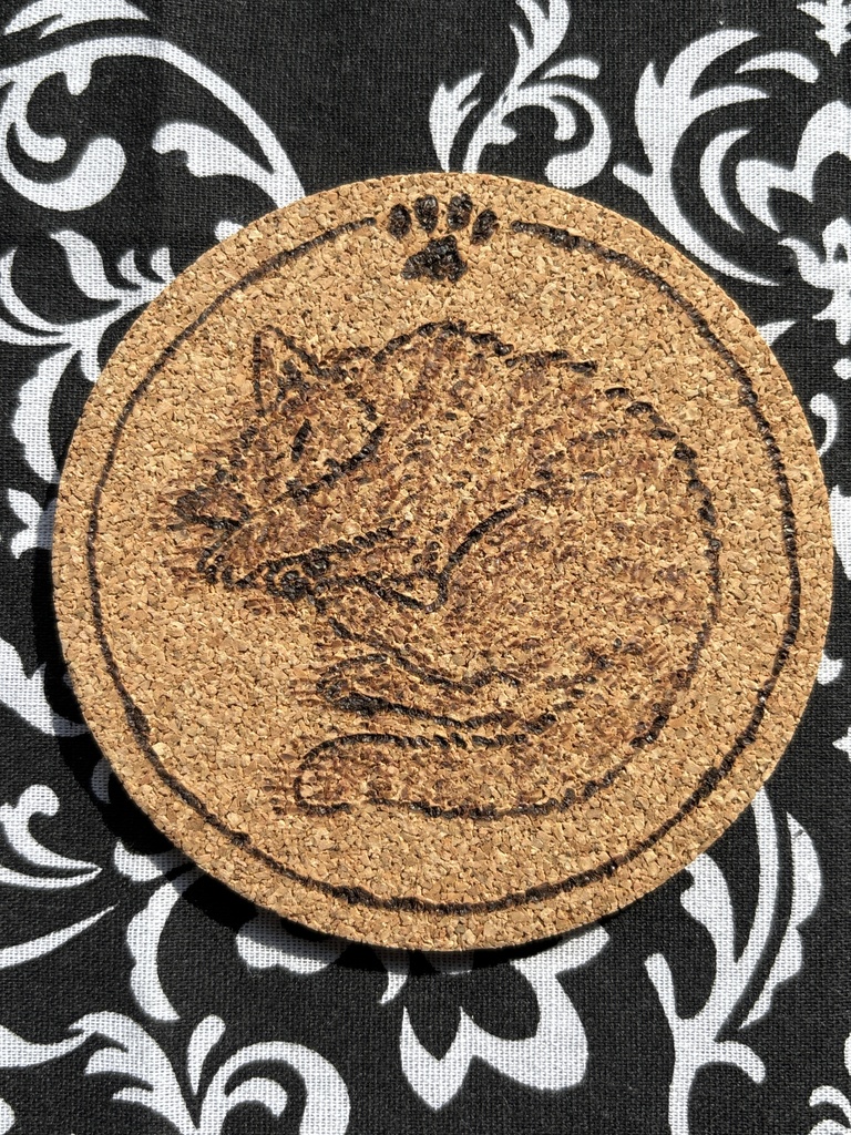 【にゃんこジャック】コルクコースター