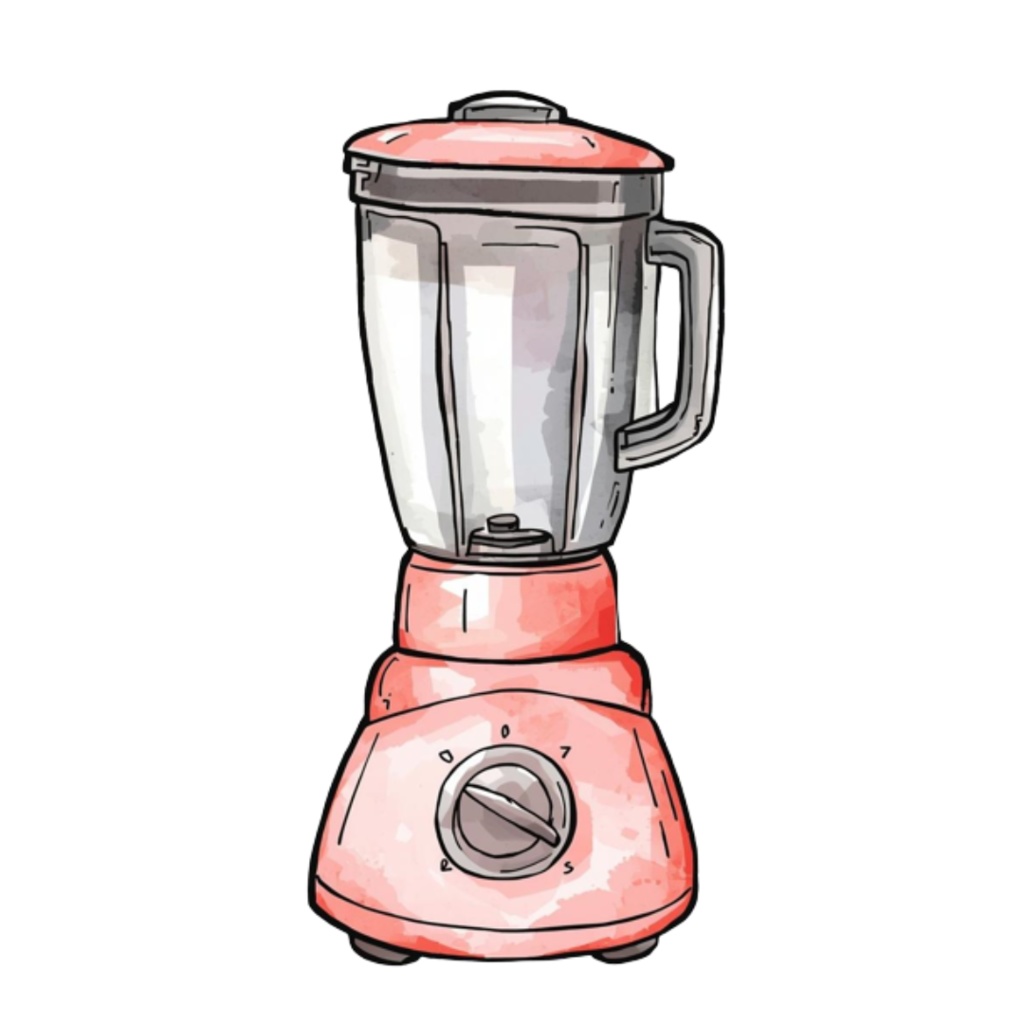 【キッチンシリーズ】水彩ピンクのアンティーク風クリップアート12点セット|PNG背景透過