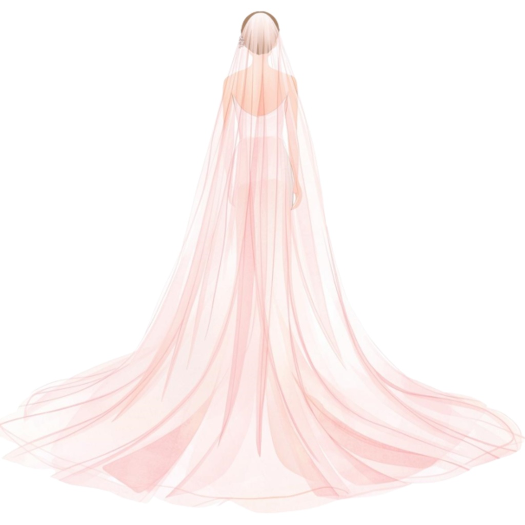 水彩ピンクのブライダルアイテムセット(全12点)|ウェディングクリップアートPNG背景透過