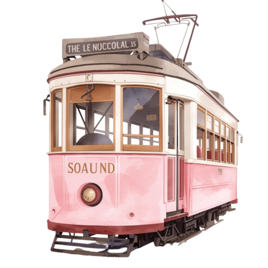 水彩ピンクの小旅行クリップアートセット(全12点)|PNG Watercolor Pink Weekend Trip Clipart Set (12 PNGs)