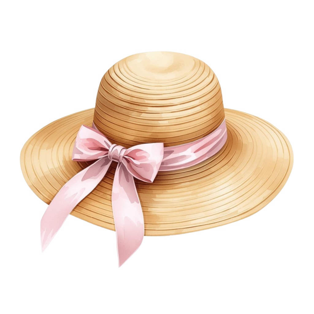 水彩ピンクの小旅行クリップアートセット(全12点)|PNG Watercolor Pink Weekend Trip Clipart Set (12 PNGs)