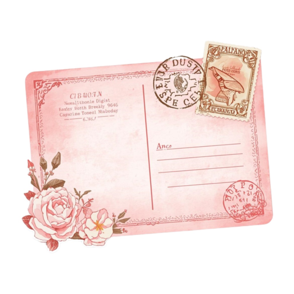 水彩ピンクの小旅行クリップアートセット(全12点)|PNG Watercolor Pink Weekend Trip Clipart Set (12 PNGs)