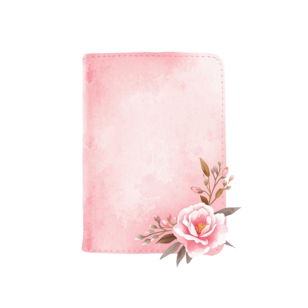 水彩ピンクの小旅行クリップアートセット(全12点)|PNG Watercolor Pink Weekend Trip Clipart Set (12 PNGs)