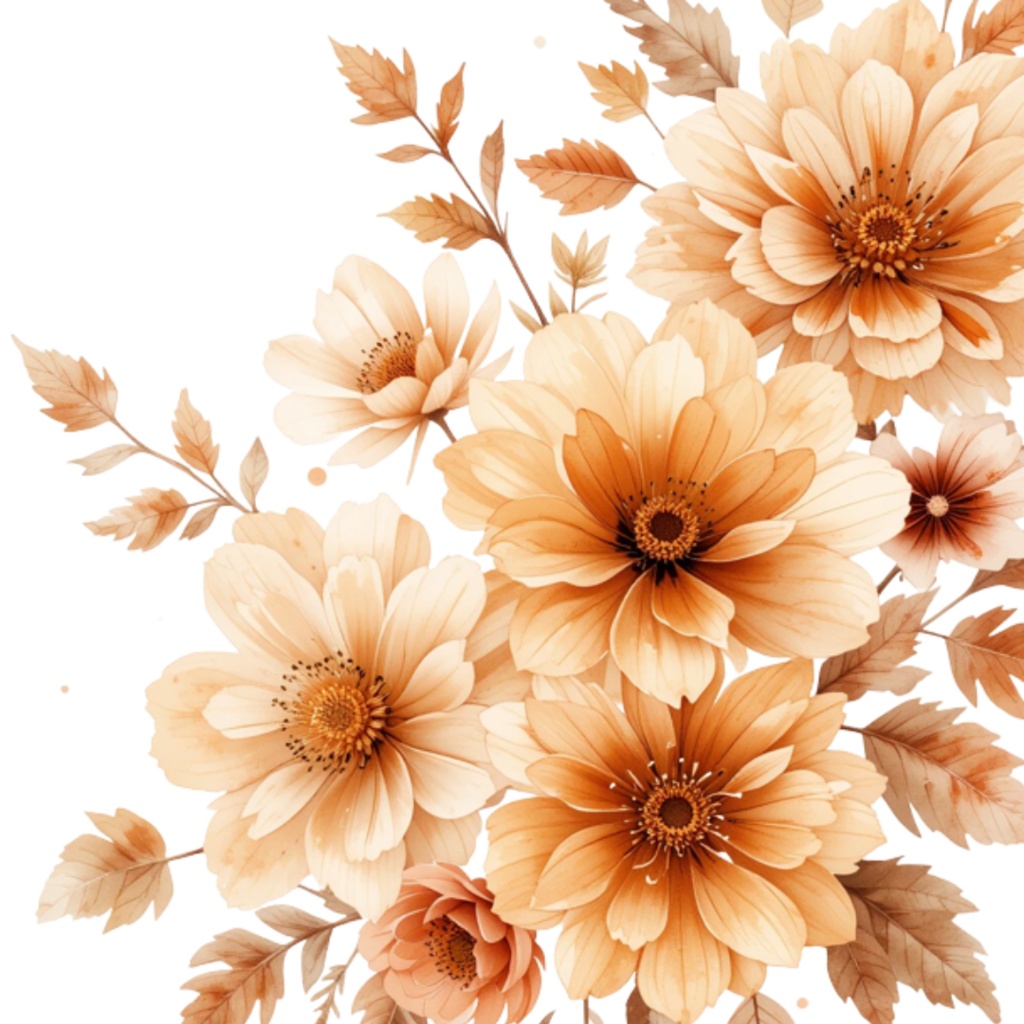 秋ファッションの水彩クリップアートセット(全15点)|PNG Fall Fashion Watercolor Clipart Set (15 PNGs)