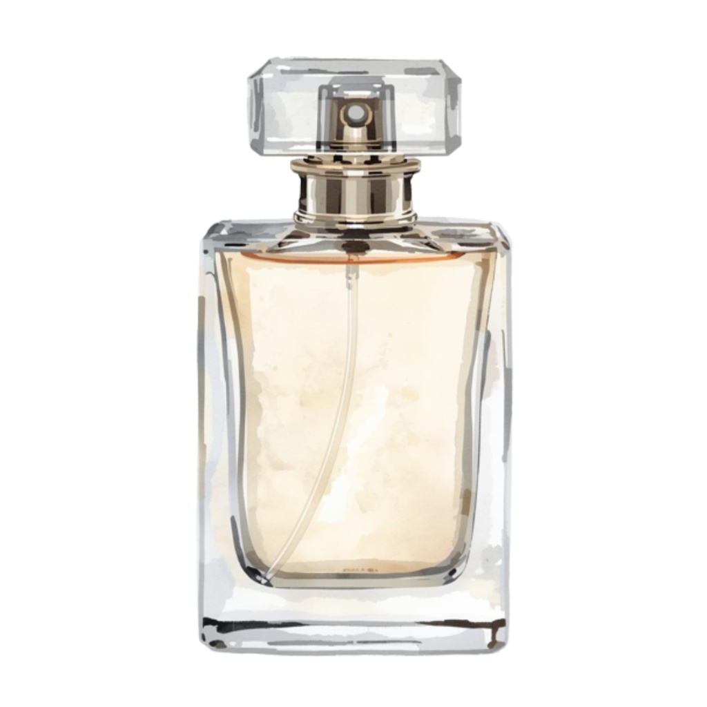 水彩風 香水ボトル クリップアートセット(全15点)|Watercolor Perfume Bottles Clipart Set (15 PNGs)