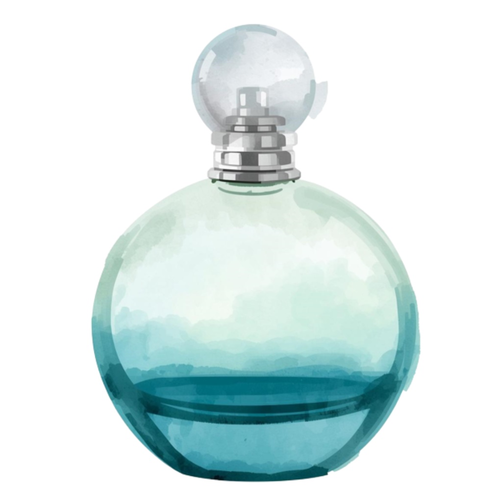 水彩風 香水ボトル クリップアートセット(全15点)|Watercolor Perfume Bottles Clipart Set (15 PNGs)