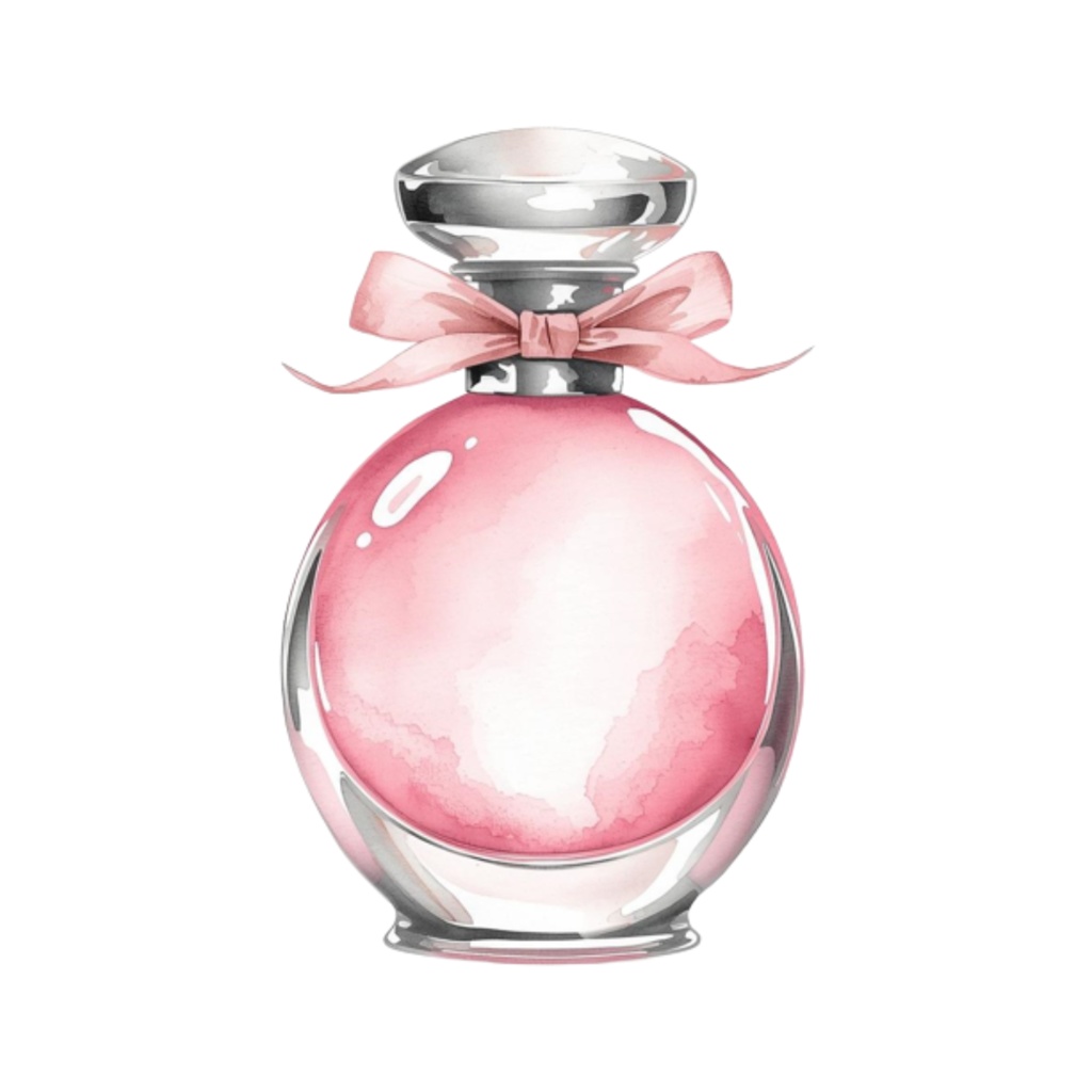 水彩風 香水ボトル クリップアートセット(全15点)|Watercolor Perfume Bottles Clipart Set (15 PNGs)
