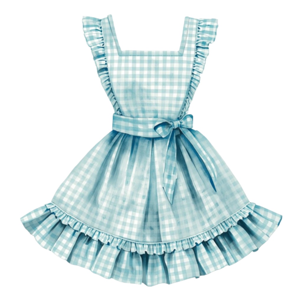 🌸 水彩風 フリルエプロン コレクション(全13種類)|  Watercolor Frilly Apron Collection (13 PNGs)