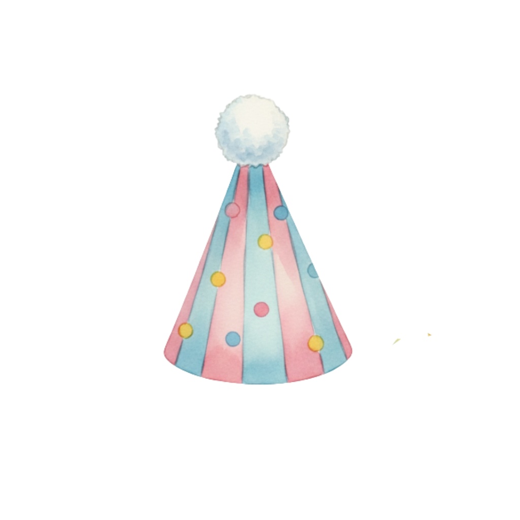 【ゆめいろ水彩】Happy Birthday!ふんわり可愛い誕生日イラスト素材12点