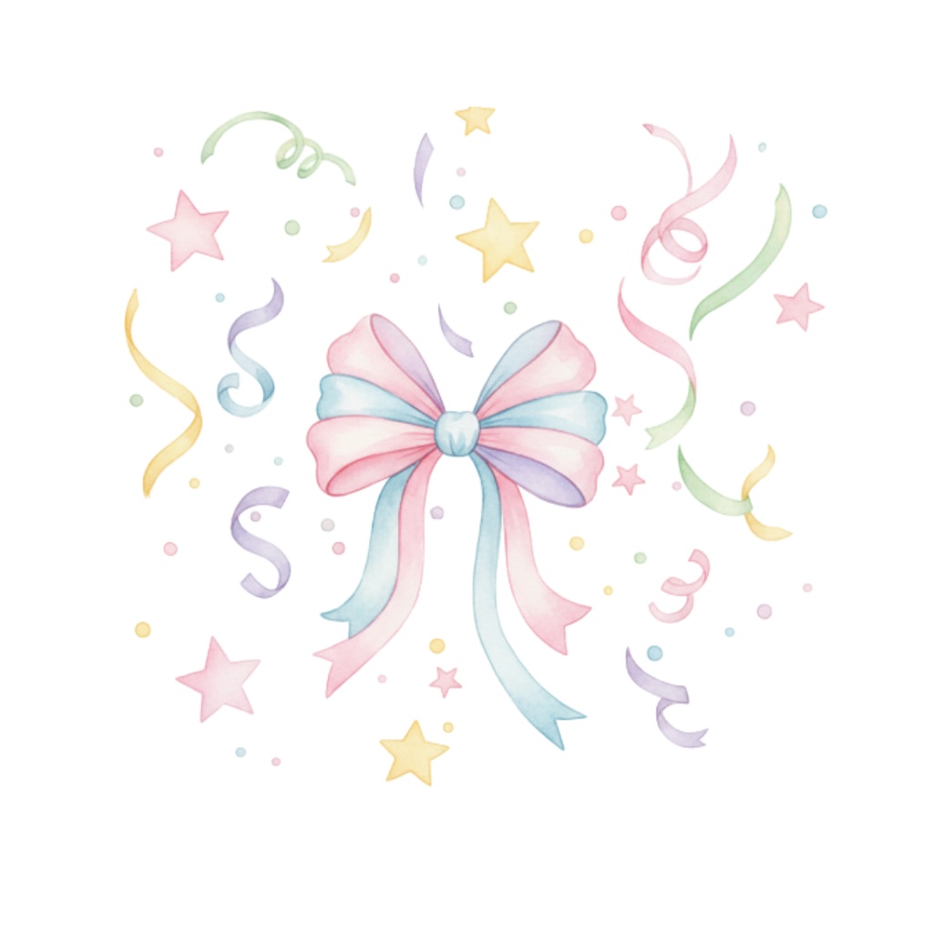 【ゆめいろ水彩】Happy Birthday!ふんわり可愛い誕生日イラスト素材12点