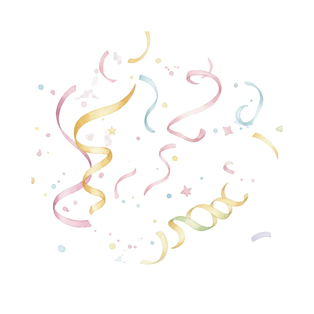 【ゆめいろ水彩】Happy Birthday!ふんわり可愛い誕生日イラスト素材12点