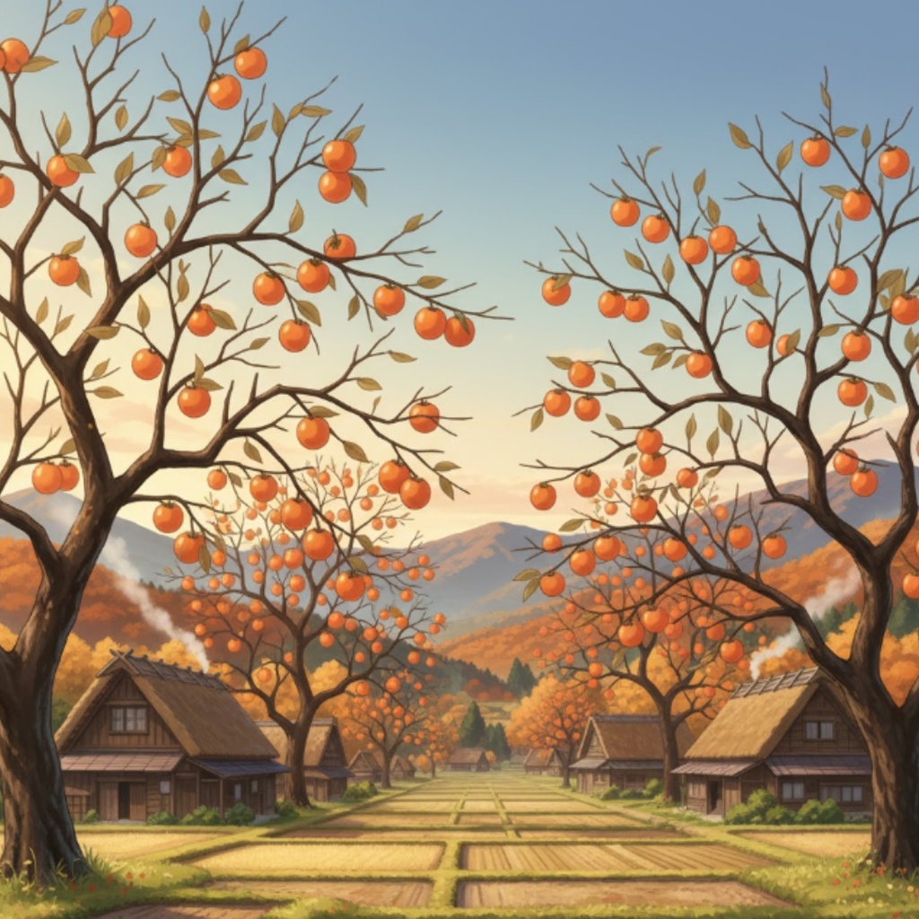 【秋の絶景】紅葉・夕焼け・収穫の風景イラスト素材集 12点