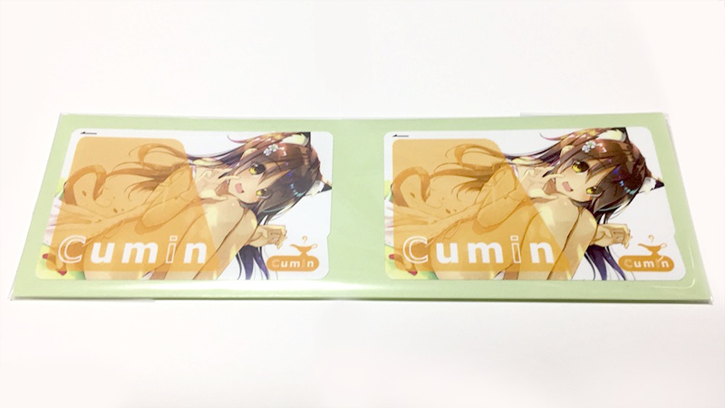 クミンちゃんICカードステッカー(2枚入り)