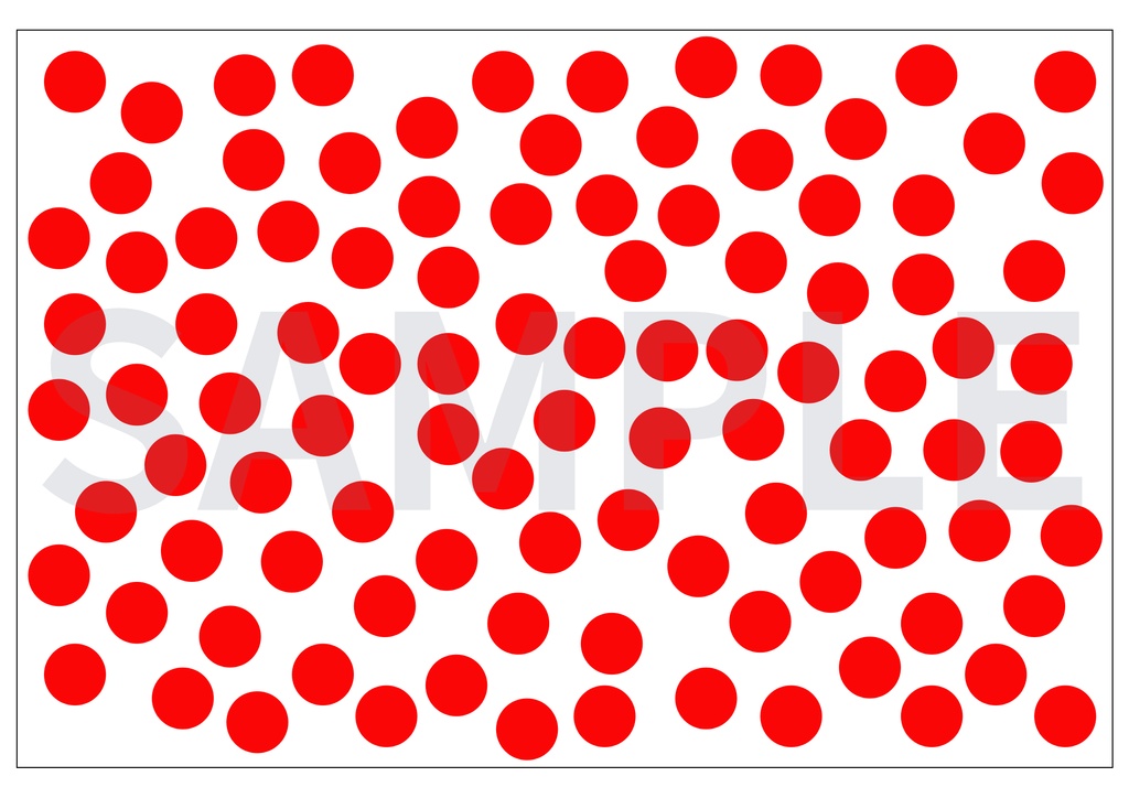 ドッツカード(1-100)印刷用
