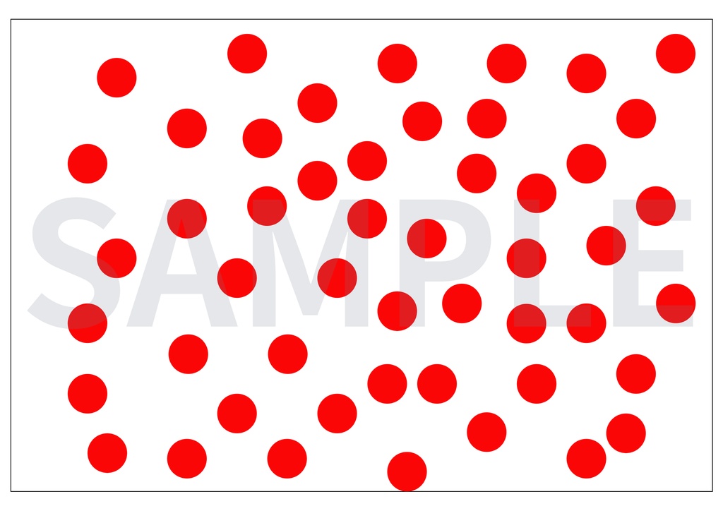 ドッツカード(1-50)印刷用