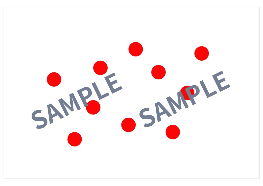 ドッツカード(1-10)印刷用