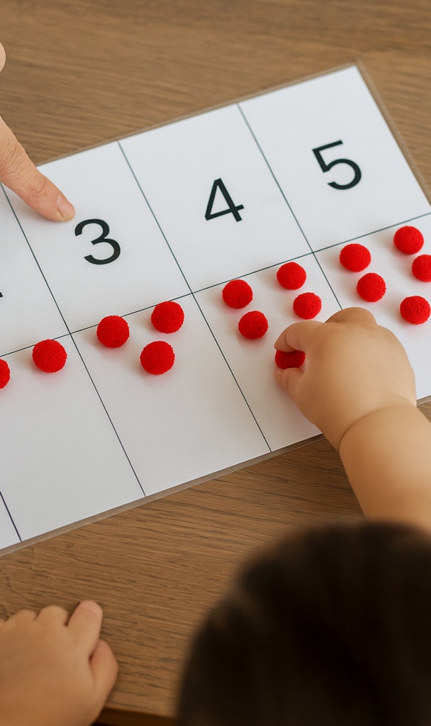 すうじとドッツ(1-10)【奇数と偶数】