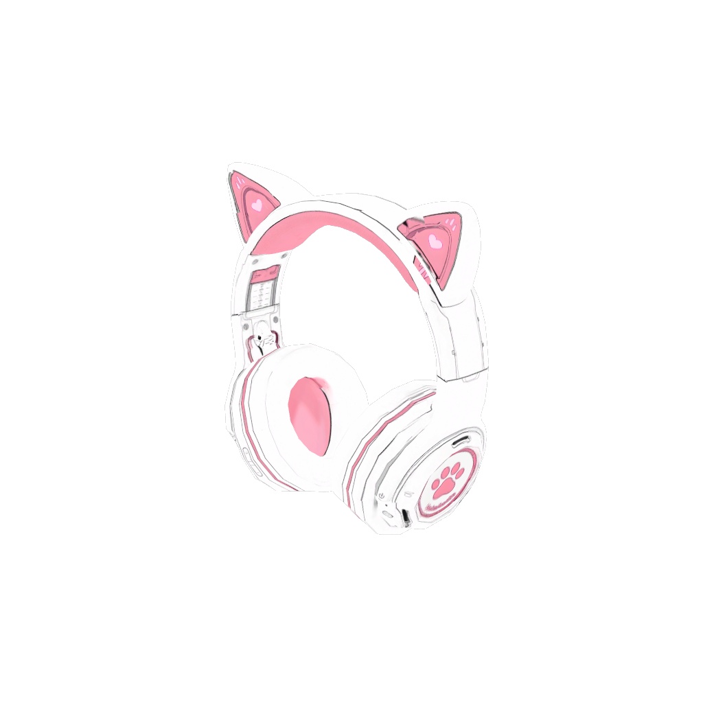【3D小物】ネコ耳ヘッドフォン