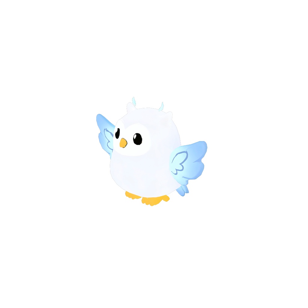 【3D小物】精霊の肩乗せ小鳥