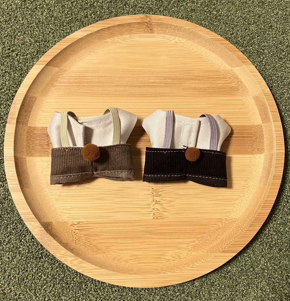 しっぽ付きくまさんオーバーオールセット