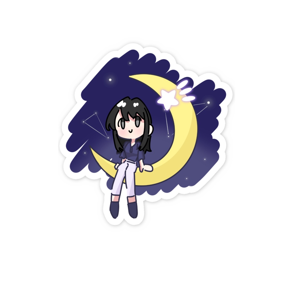 かぐやちゃんステッカー