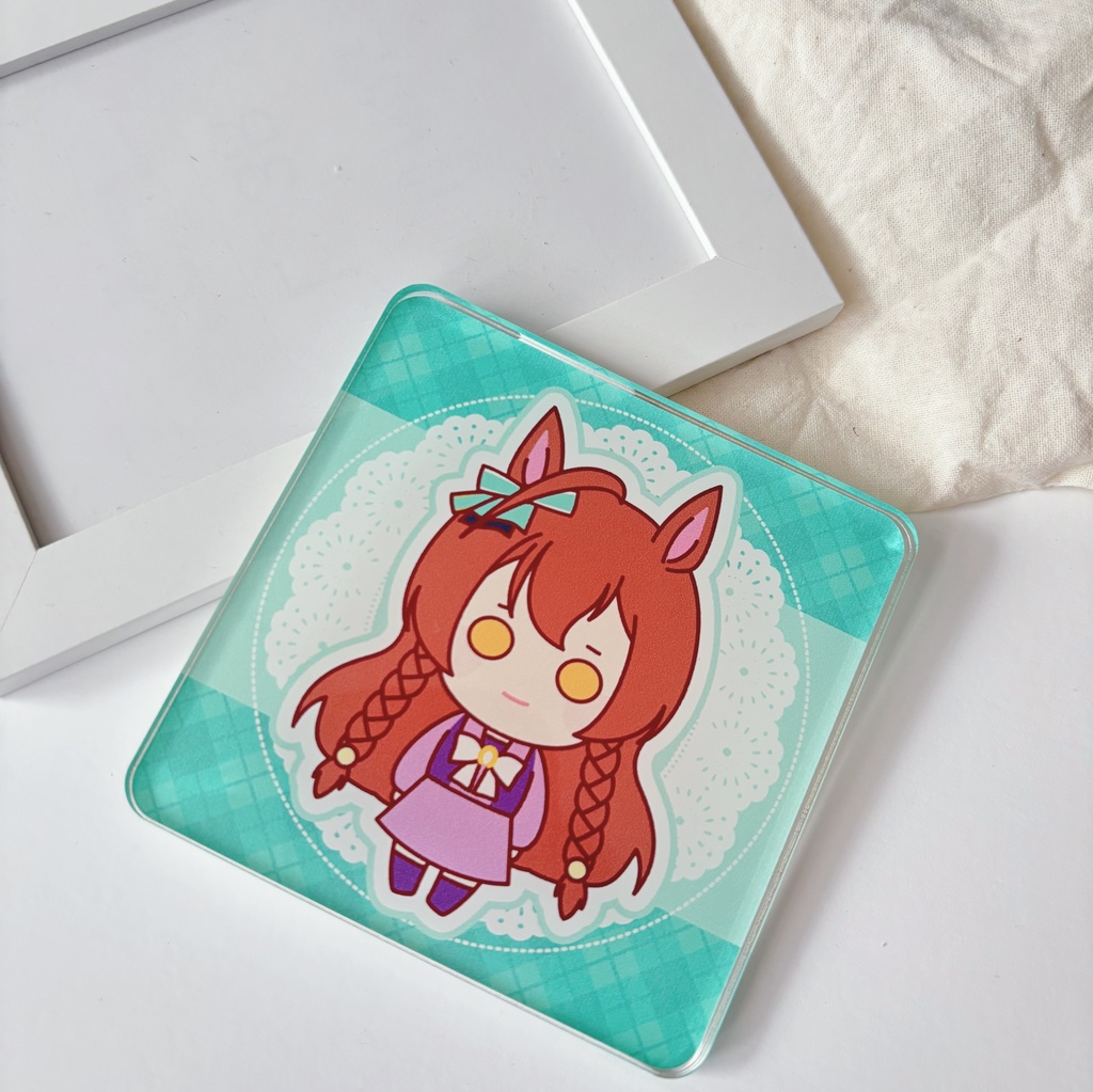 メジロブライト コースターサイズアクリル