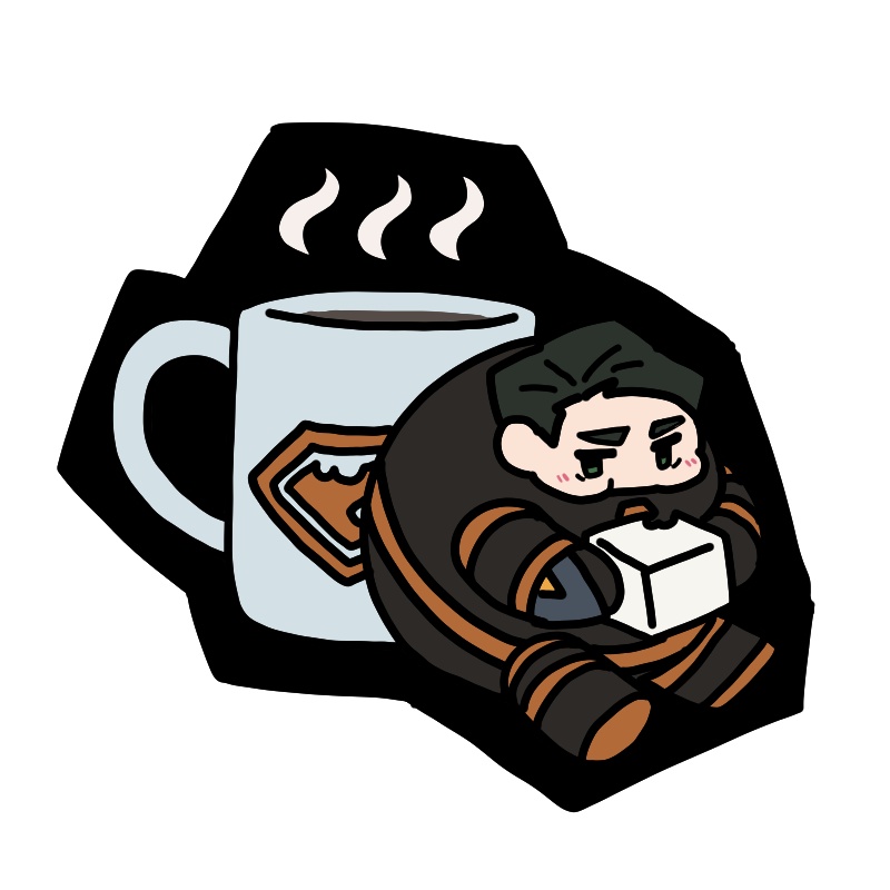 まんまるサイムルコーヒーブレイクアクリルキーホルダー