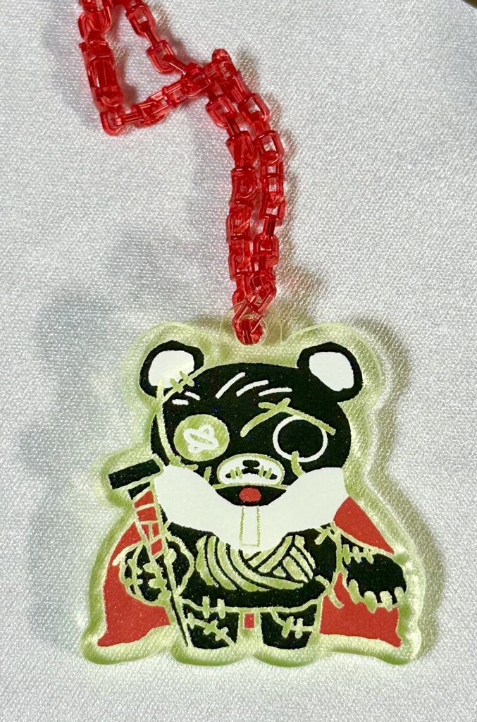 蓄光大熊鎚アクリルキーホルダー