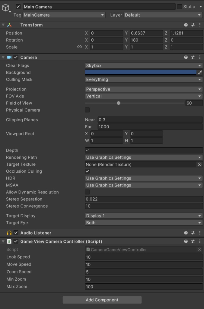 Camera Game View Controller Tool