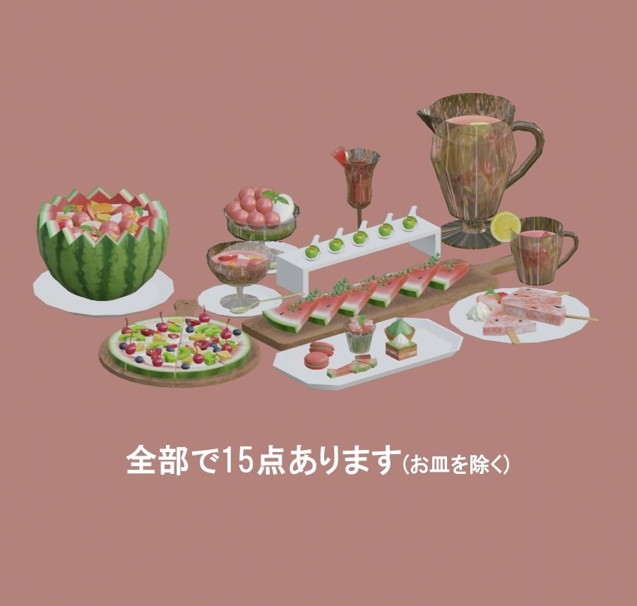 すいかスイーツセット(15点)