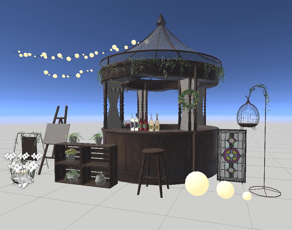 アンティークカウンターセット01(30点)