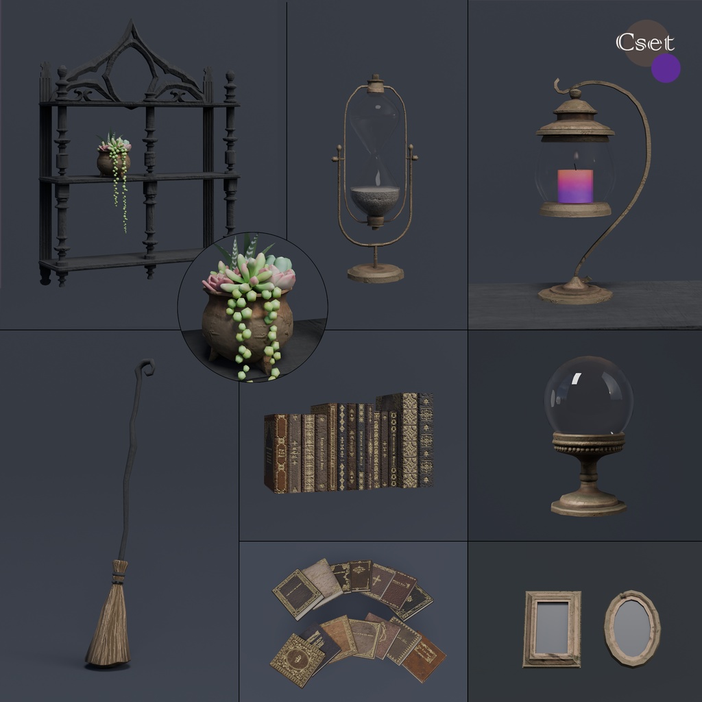 ハロウィン家具セット(3色×各57点)