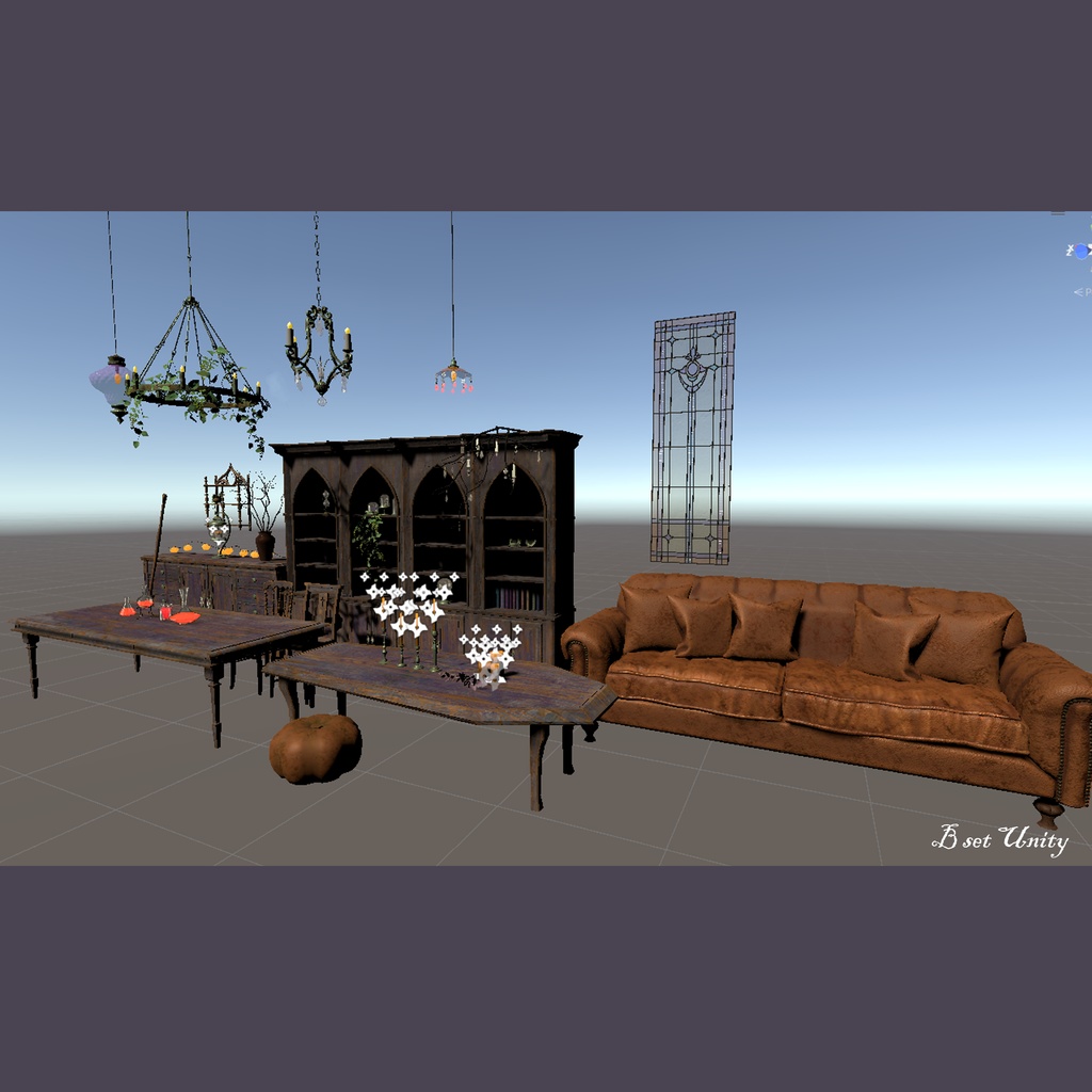 ハロウィン家具セット(3色×各57点)