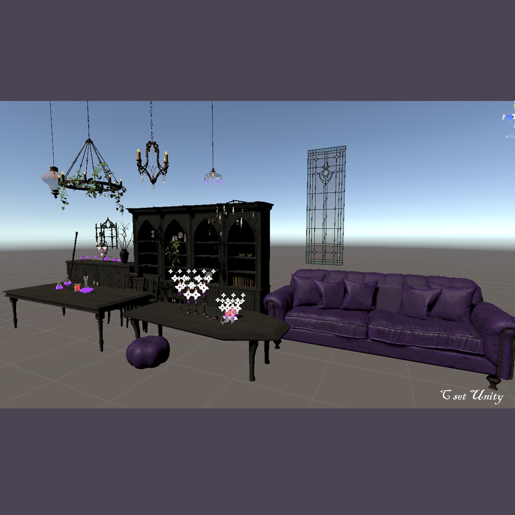 ハロウィン家具セット(3色×各57点)