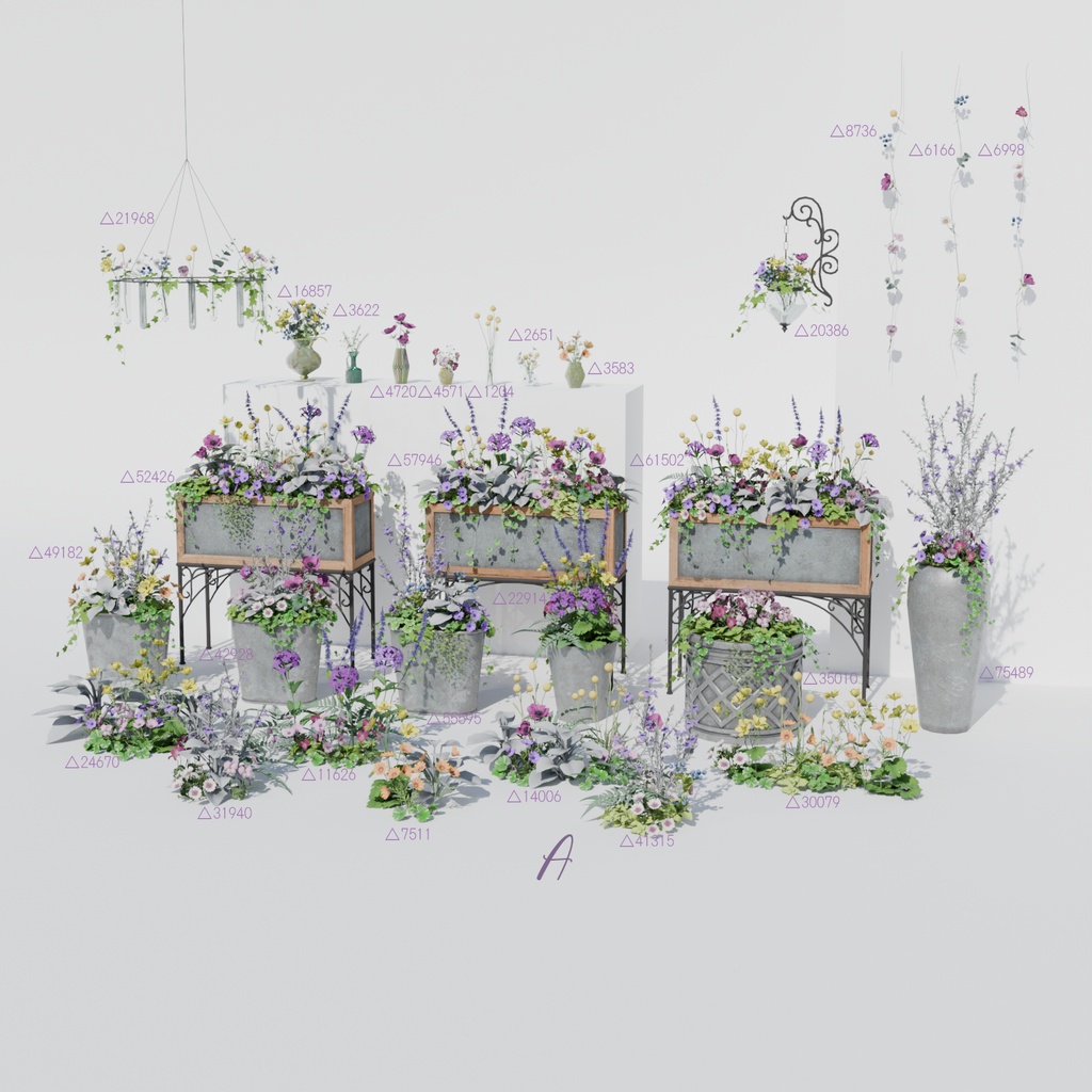 Pastel Flower Set(118点)