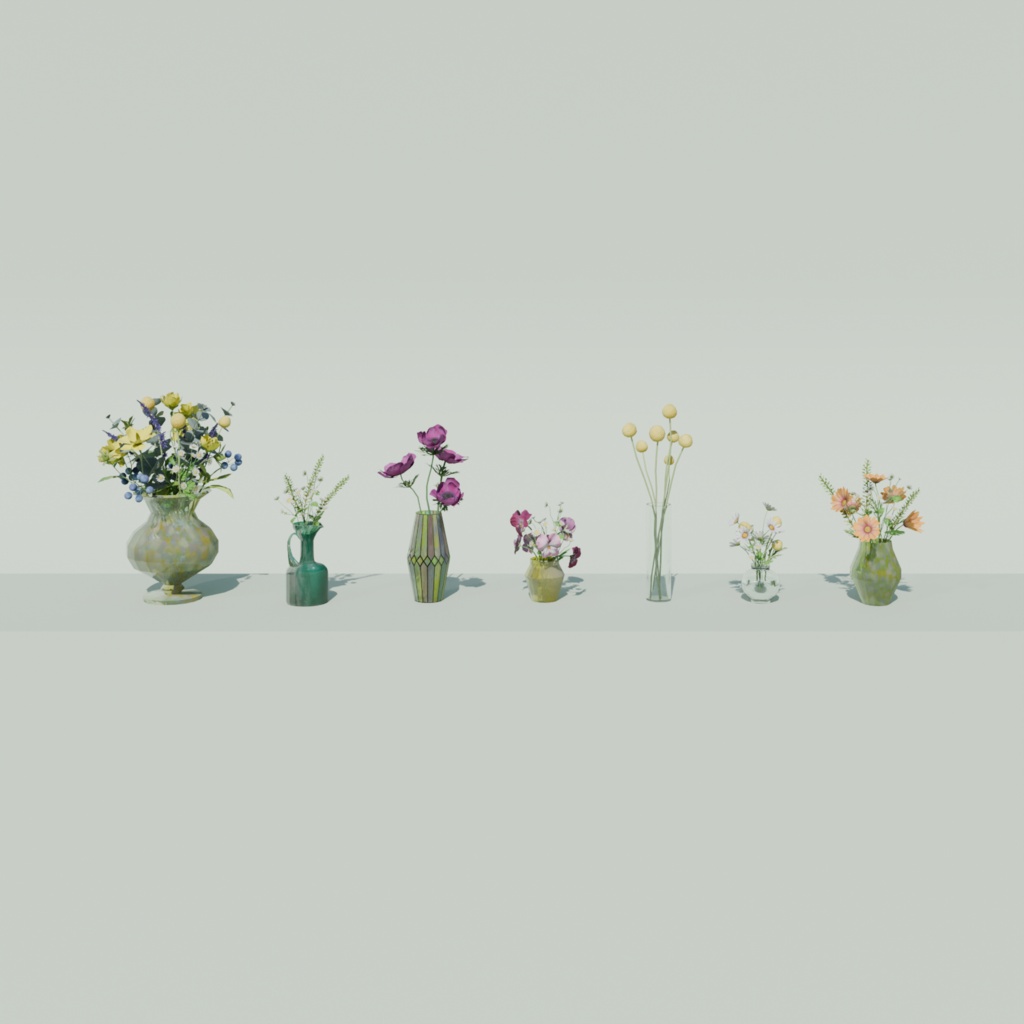 Pastel Flower Set(118点)