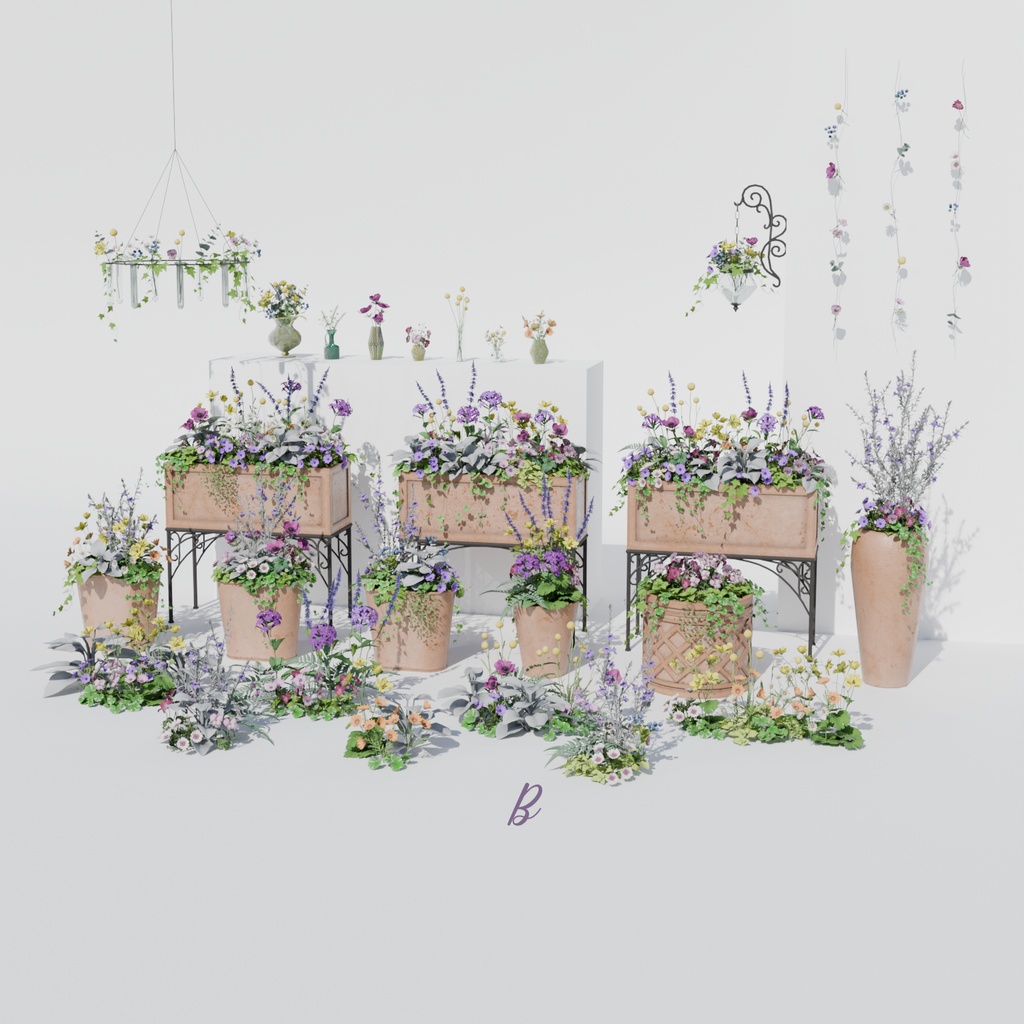 Pastel Flower Set(118点)