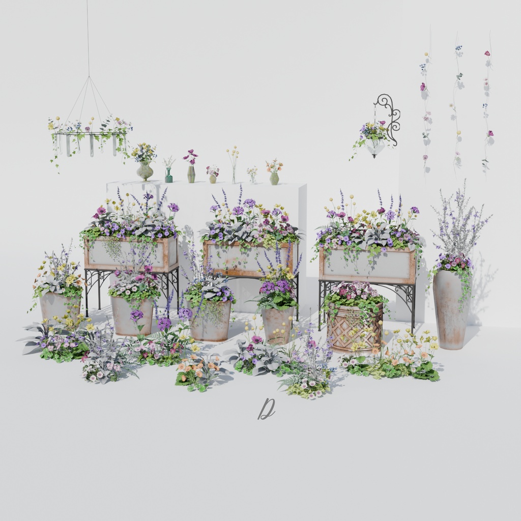 Pastel Flower Set(118点)