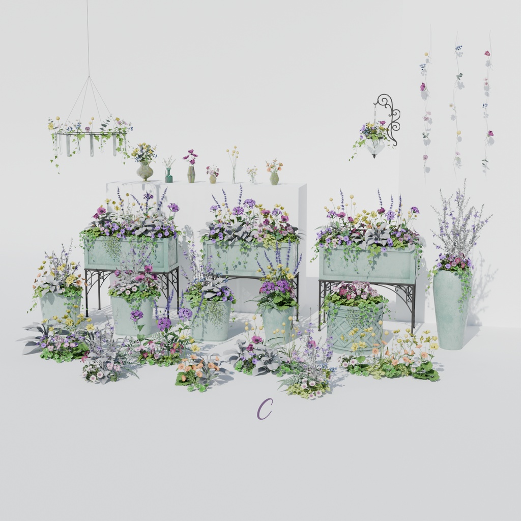 Pastel Flower Set(118点)